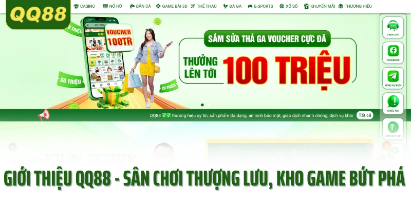 Giới thiệu QQ88 - Sân Chơi Thượng Lưu Với Kho Game Bứt Phá