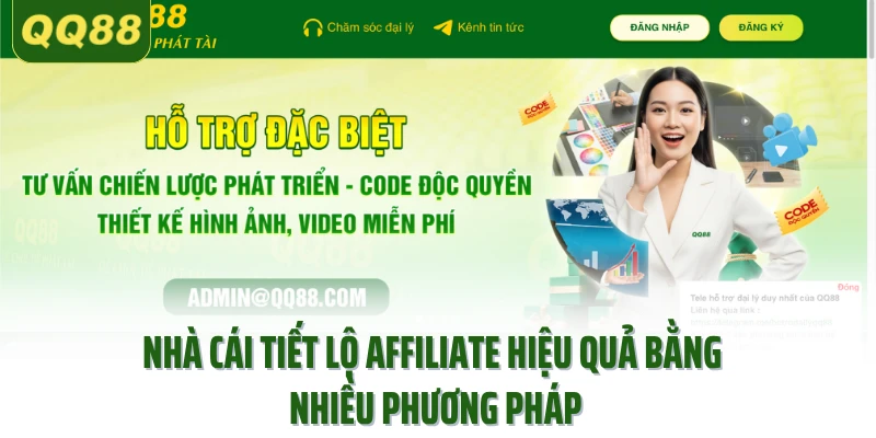 Nhà cái tiết lộ affiliate hiệu quả bằng nhiều phương pháp